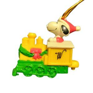 Vintage 60’s Nylon/PVC Snoopy Peanuts Christmas Ornament